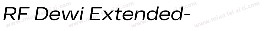 RF Dewi Extended字体转换